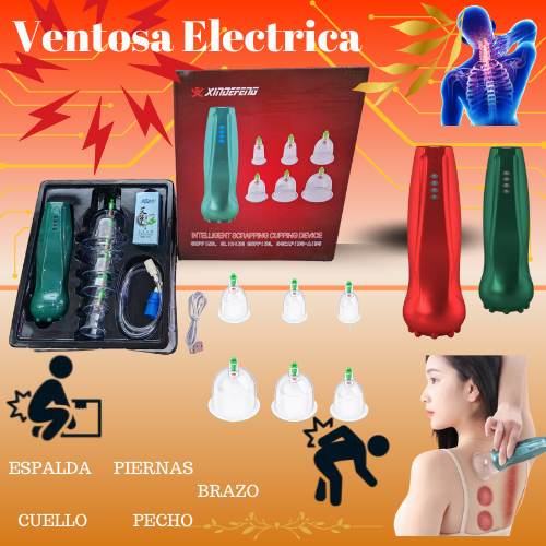 Ventosa Portátil Masajeador X6